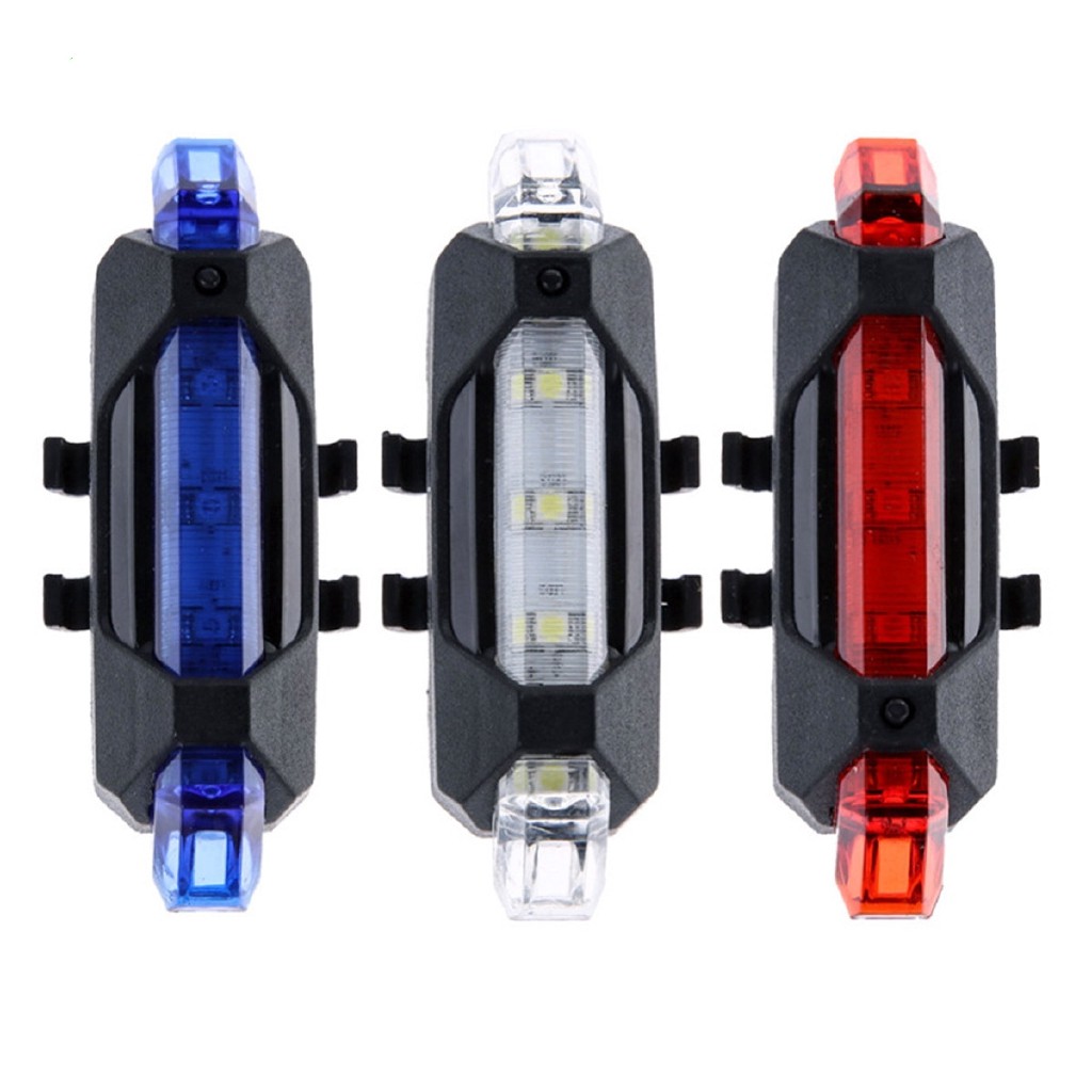 Bicycle USB charging tail light 5LED waterproof super bright warning light for riding 918 charging