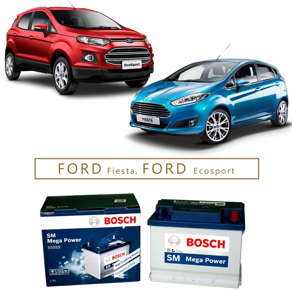 Jual Aki / Accu Bosch 55559 55Ah / Aki Kering - Ford Fiesta & Ecosport