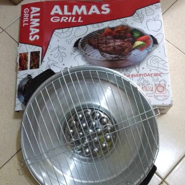 Alat Panggang Serbaguna ALMAS GRILL Alat Panggang Tanpa Arang Alat Panggang Elektrik