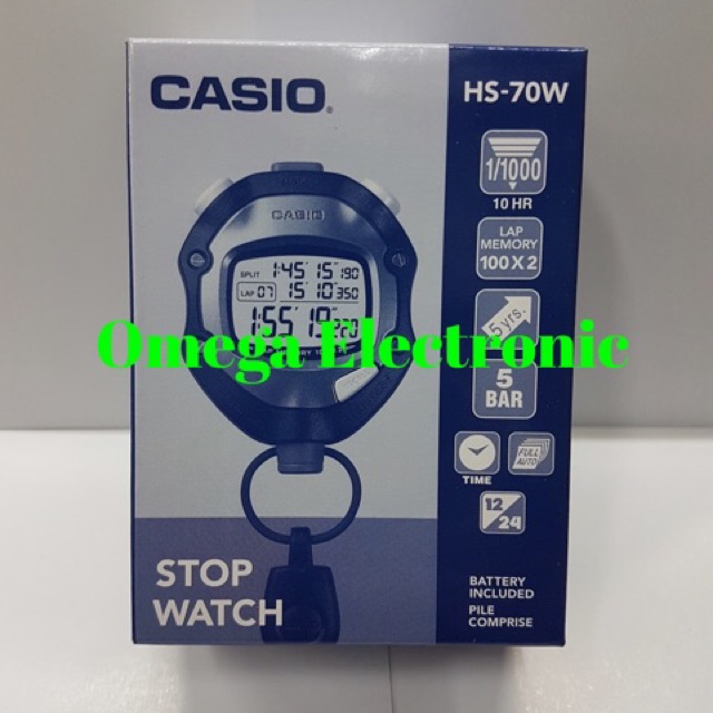 Stopwatch Casio HS 70 W - Alat Pengukur Waktu Casio HS-70W