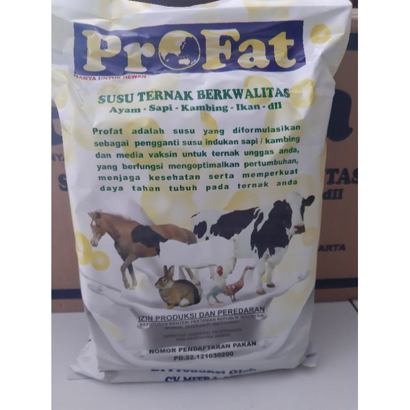 Susu Profat - Susu pengganti untuk ternak sapi, kambing, kelinci,