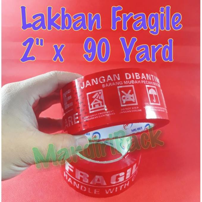 

Lakban Star 2" (2 Inch) Fragile Jangan Dibanting 90 Yard Kode 281