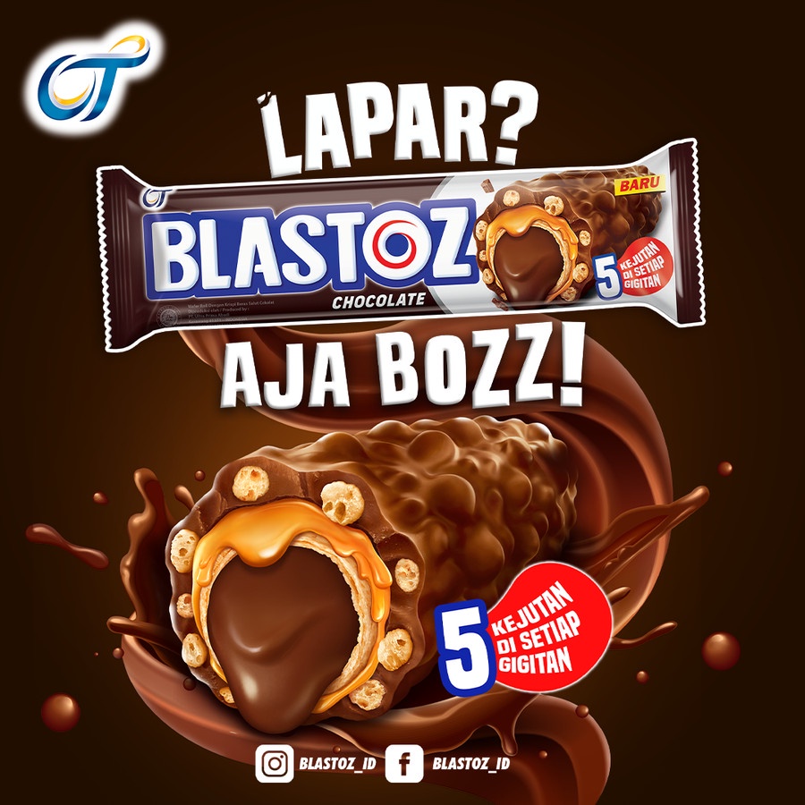 BLASTOZ CHOCOLATE REGULAR PACK - (HARGA 1 BOX ISI 12 pcs)