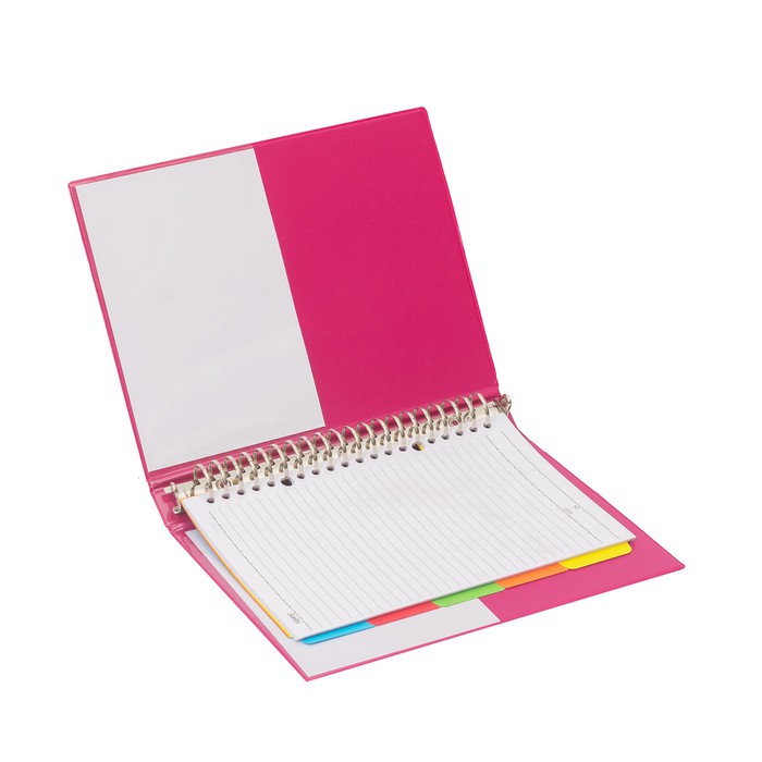 

Bantex Multiring Binder 26 Ring 25mm A5 / pink / Bantex School Binder A5 1324 19
