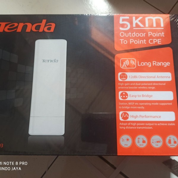 promo tenda O3 5Km Access Point Outdoor Point To Point CPE 150Mbps