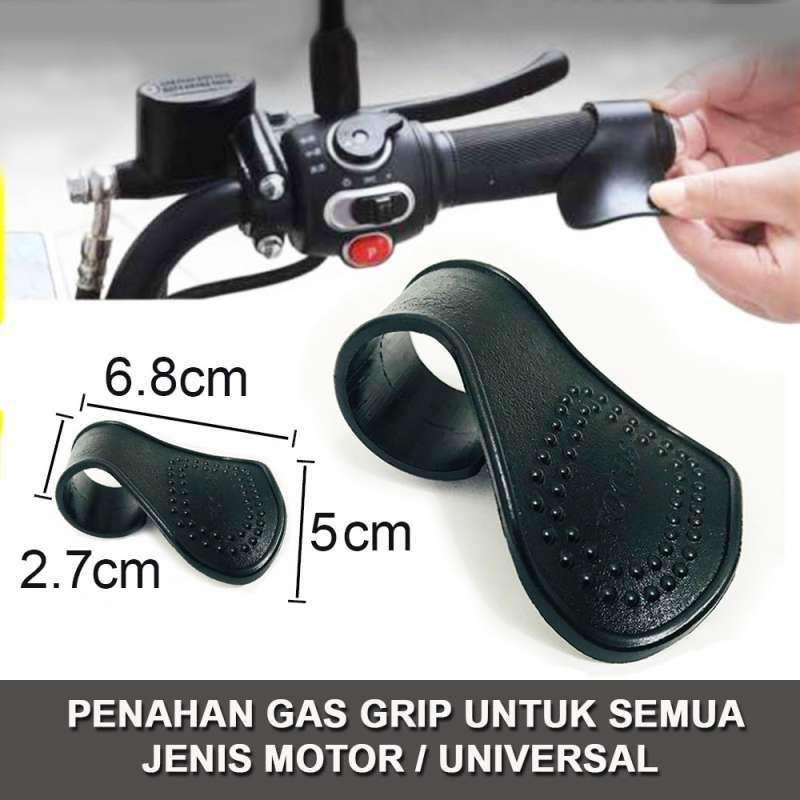 PENAHAN GAS GRIP MOTOR UNTUK TOURING ANTI PEGAL &amp; KESEMUTAN.
