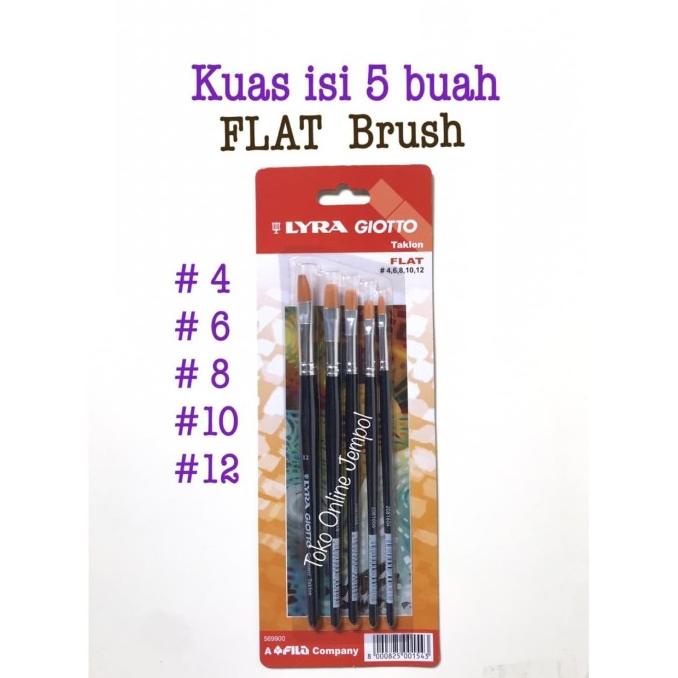 

Flat Brush Isi 5 Kuas Plat Set Lyra Giotto 569900 Taklon Art Atk0956Ly Terbaik Dikelasnya