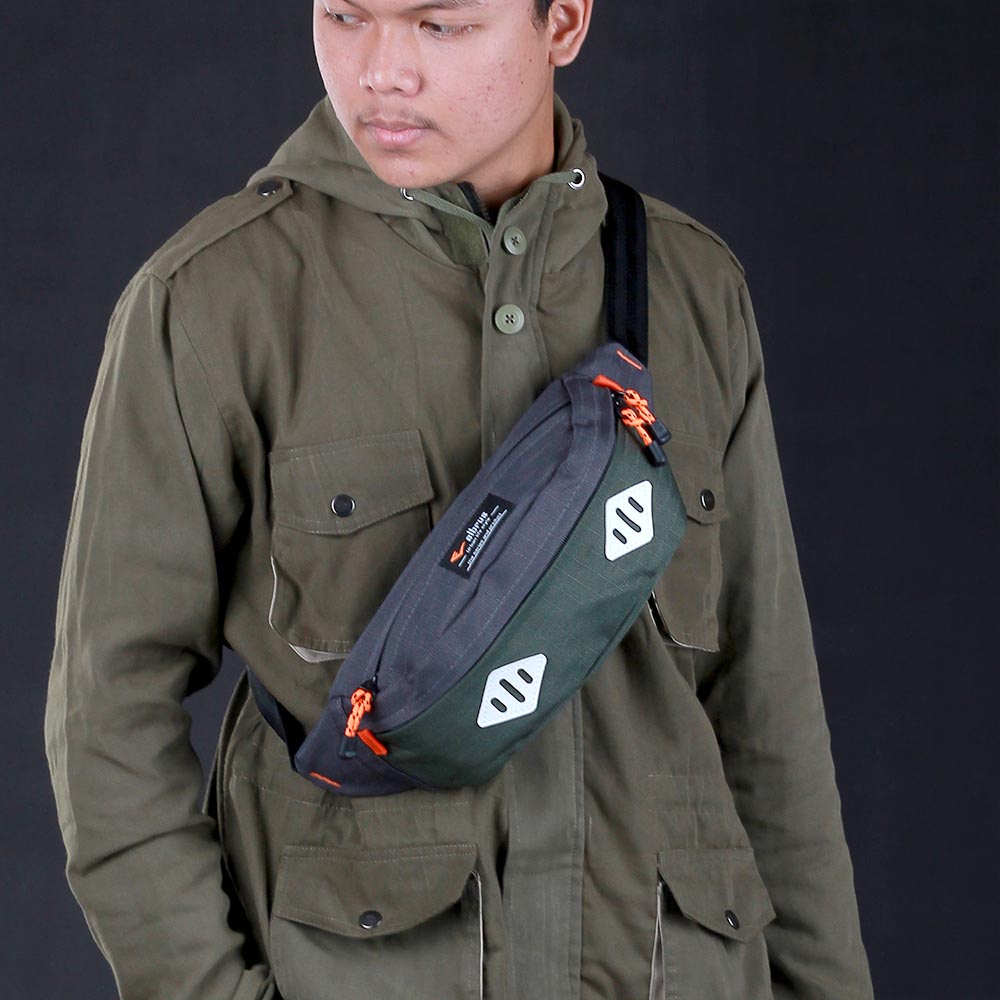 Tas Waist Bag Pria Cowok  Distro Keren Original Premium 152