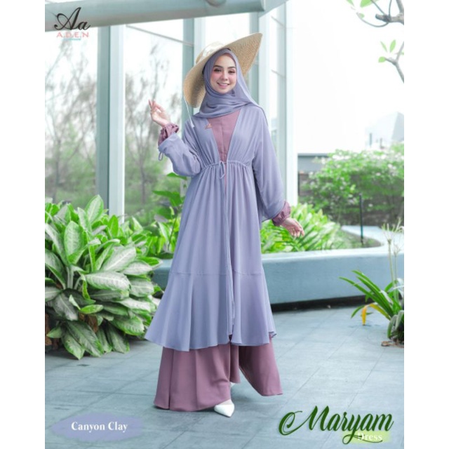 Gamis Set. Gamis Non Set. Maryam - Aden Hijab (Ready Stock)