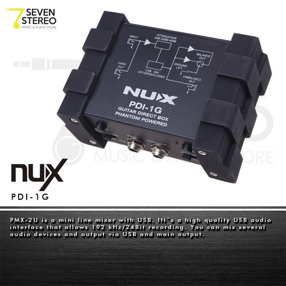 Nux PDI-1G Guitar Direct Box With Cabinet Simulator