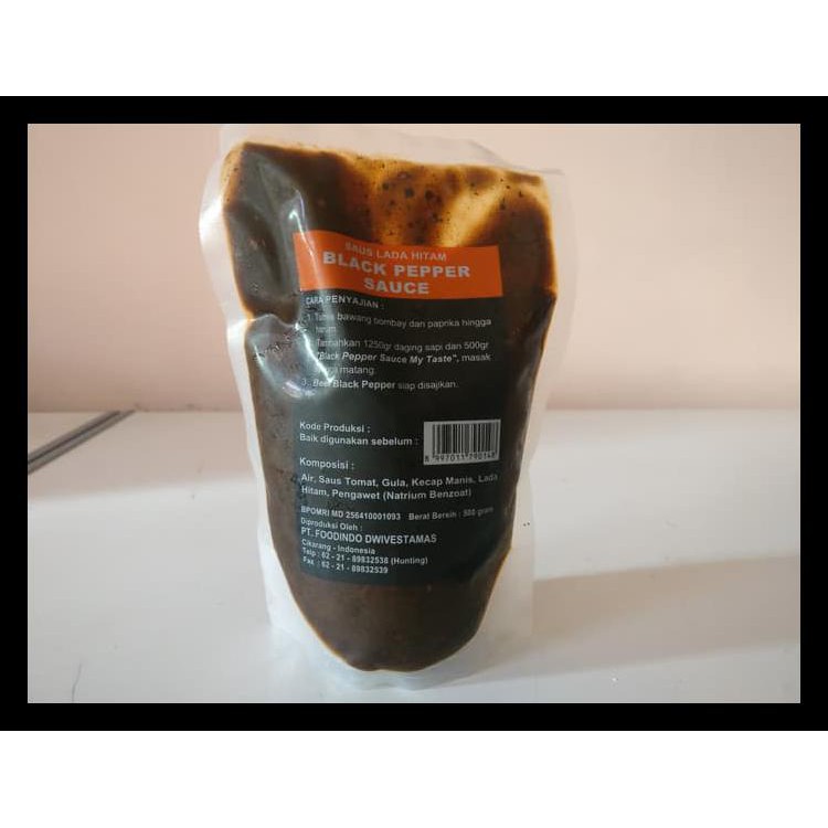 

BLACK PEPPER SAUCE SAUS LADA HITAM MY TASTE 500 GR KODE 336