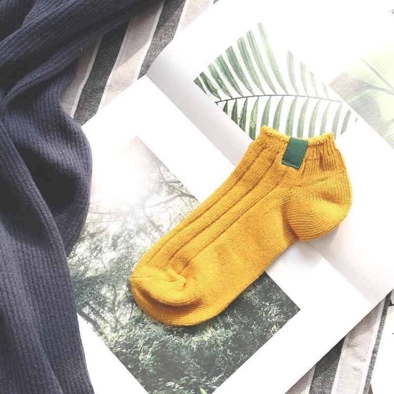 May star Kaos Kaki Polos 6 Garis Unisex Fashion Wanita/Pria Kaos Kaki  Murah MAYSTAR k3-Kuning