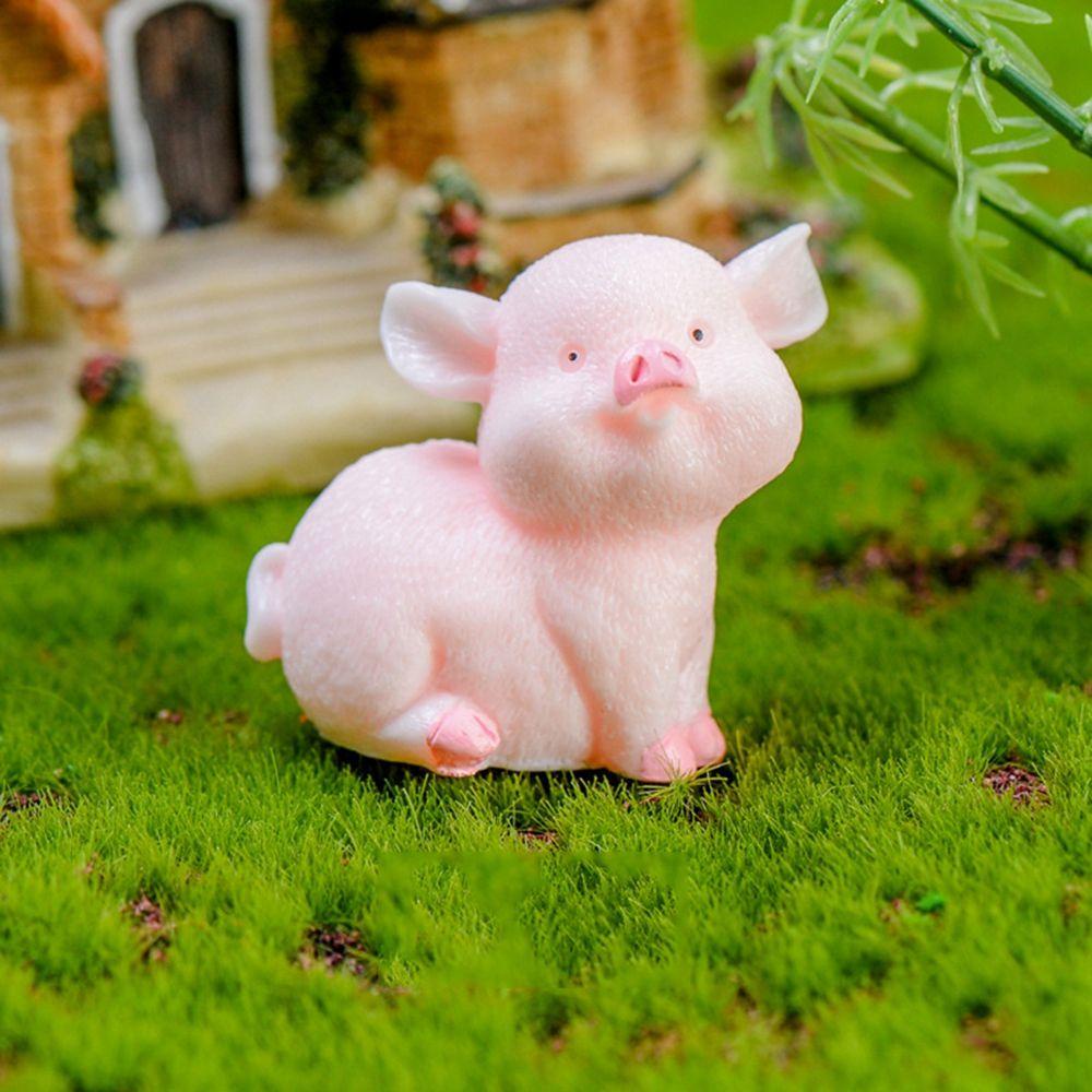 Patung Agustina Ornamen Lucu Craft Animal Resin Model Microlandscape