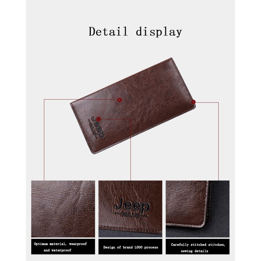 Dompet Panjang Pria Bahan Kulit - 8068