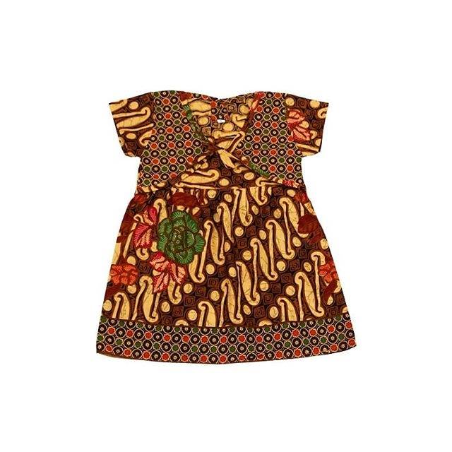 Dress Batik Anak Model Rompi size S/Baju Batik Perempuan/Terusan Anak/Rok Anak