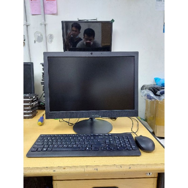 AIO PC ALL IN ONE LENOVO CELERON J4005 RAM 4GB HDD 500GB 19 INCH MULUS