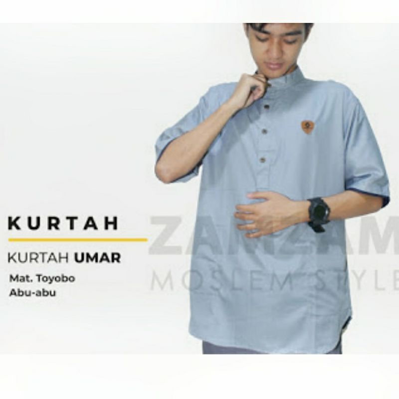 Kurtah Umar Kurta dewasa Toyobo lengan pendek