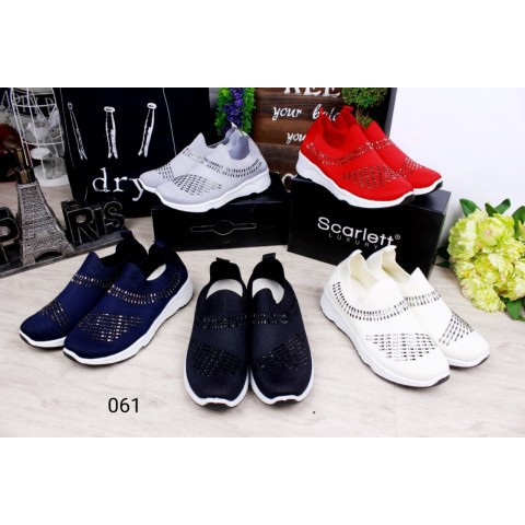  Sepatu  Sneakers  Slip On Wanita SCARLETT BRANDED ORIGINAL 