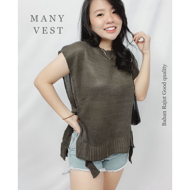 MDLV ~ BG MANY VEST TALI // ATASAN RAJUT CEWEK // BAJU RAJUT // FASHION WANITA