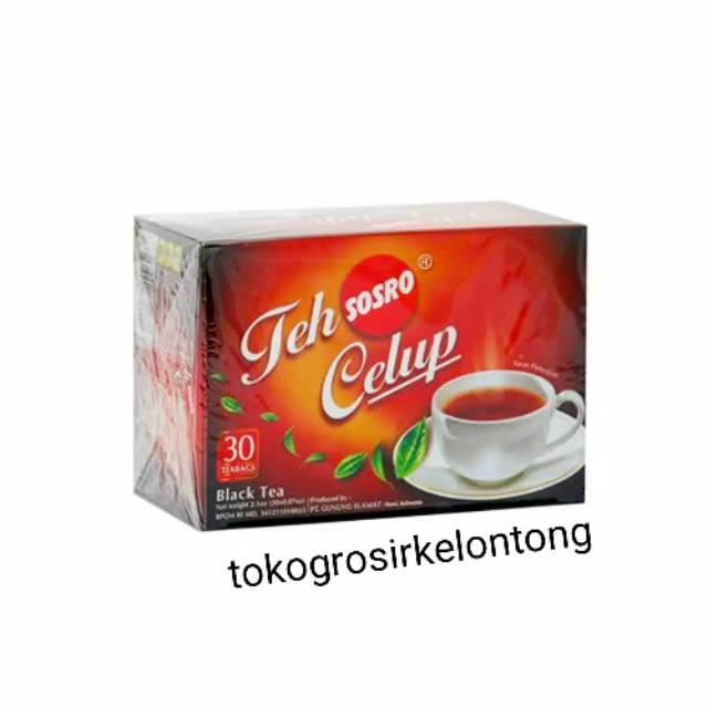 

TEH CELUP SOSRO 30 tesbags isi 30 sachet pcs tea bags kotak black seduh - tokogrosirkelontong