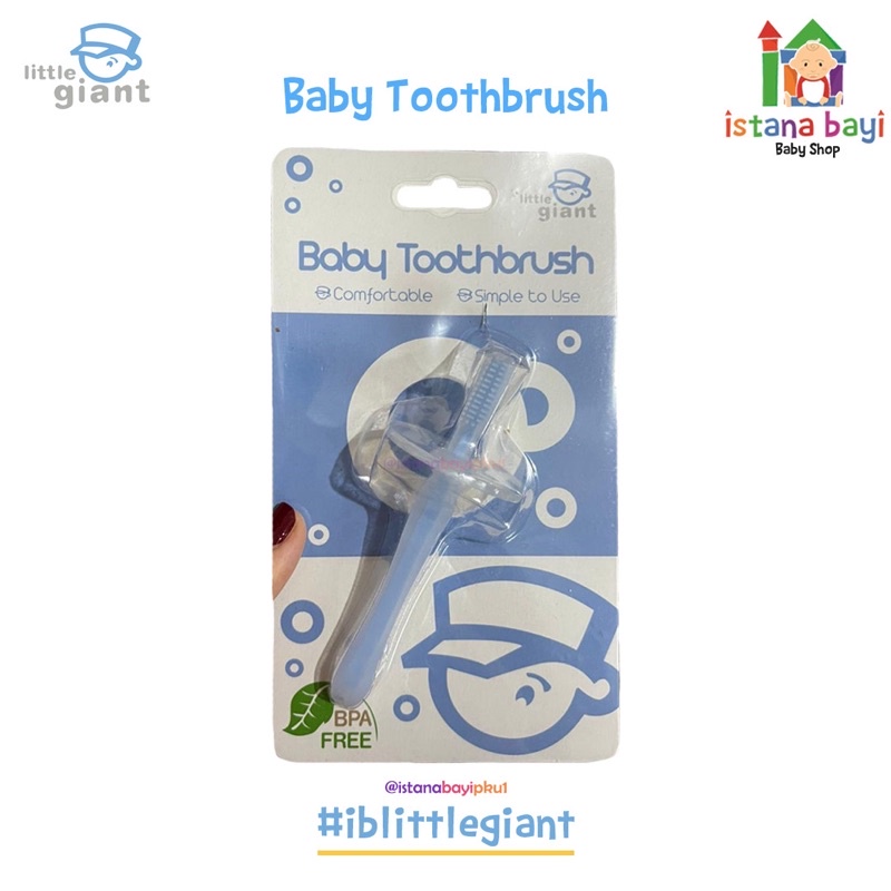 Little Giant Sikat gigi - LG.1103 Silicone Tooth Brush/Sikat gigi bayi silicone