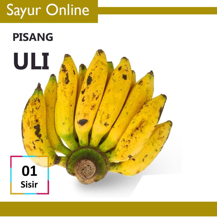 

[SayurOnline] BUAH PISANG ULI [1 Sisir]