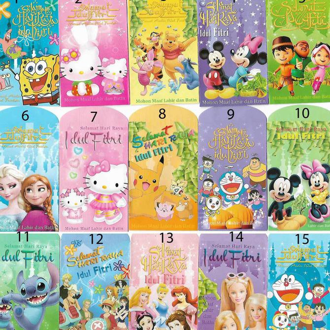 

Amplop angpao lebaran idul fitri idulfitri ramadhon kartun disney