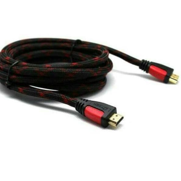 Laku Keras- (COD) KABEL HDMI DARI LAPTOP KE TV LED LCD 3M SERAT JARING HDMI TO HDMI KE HDMI / KABEL