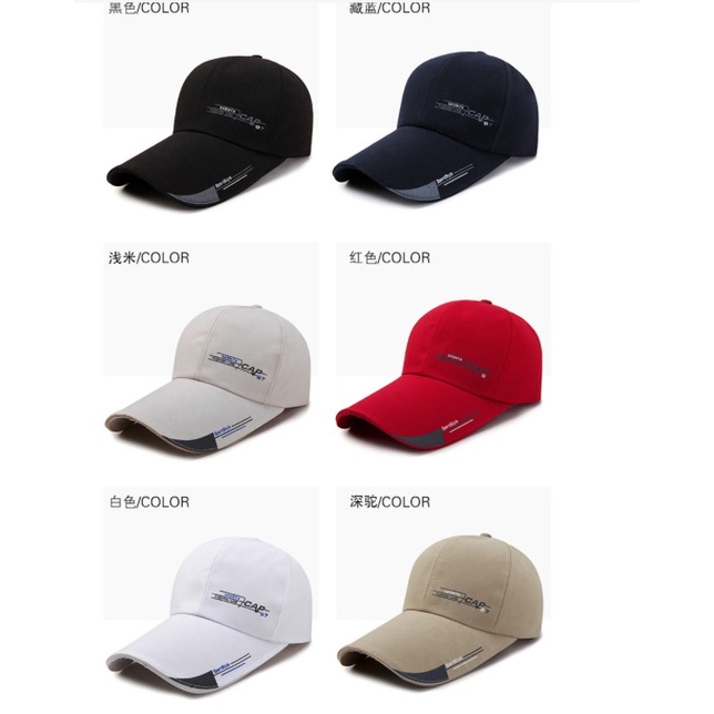 Topi Baseball Hat Cap import Golf Tenis Lari Olahraga Adjustable TP014