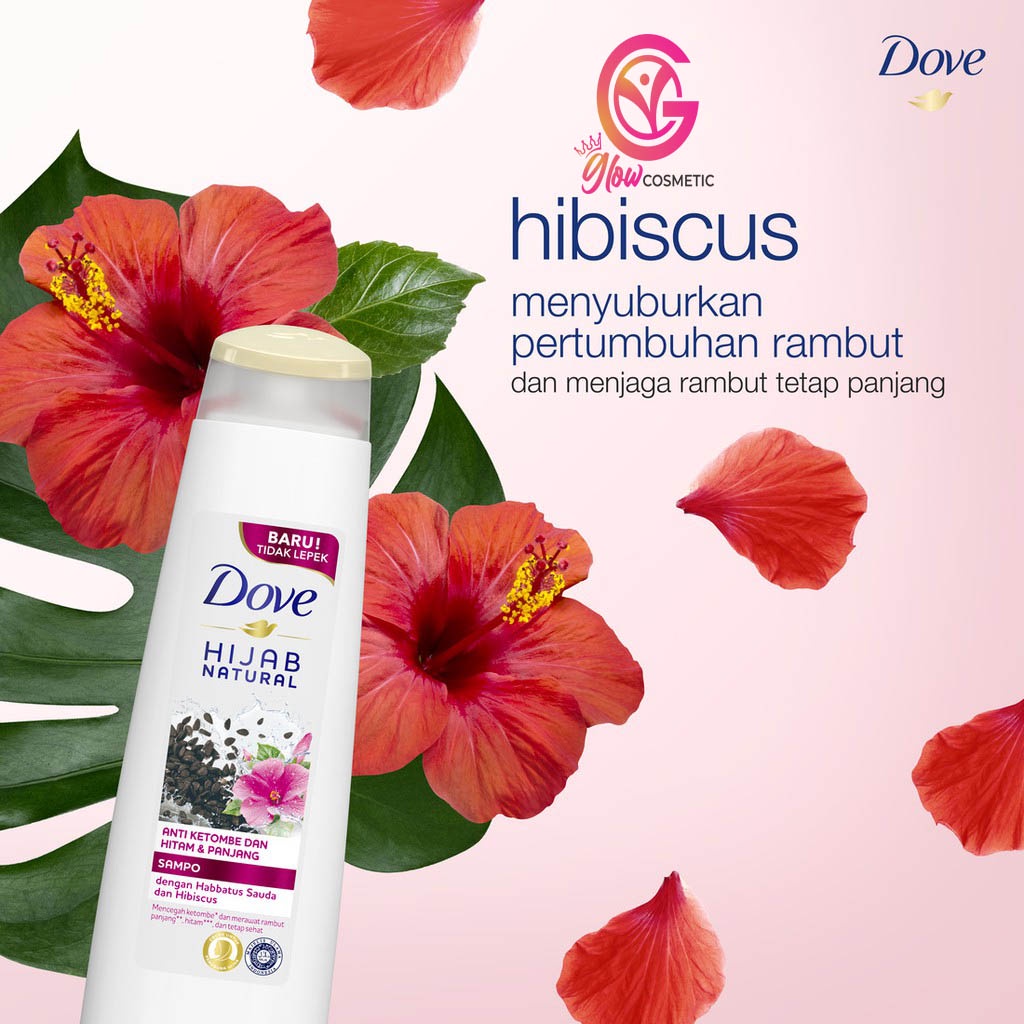 DOVE HIJAB NATURAL ANTI KETOMBE DAN HITAM &amp; PANJANG (135ML)