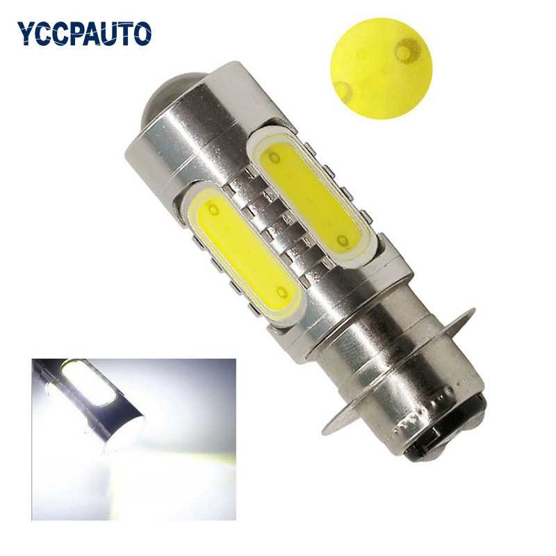 Bergaransi ! YCCPAUTO Lampu Motor Headlight LED H6M PX15D 7.5W 12V 6500K