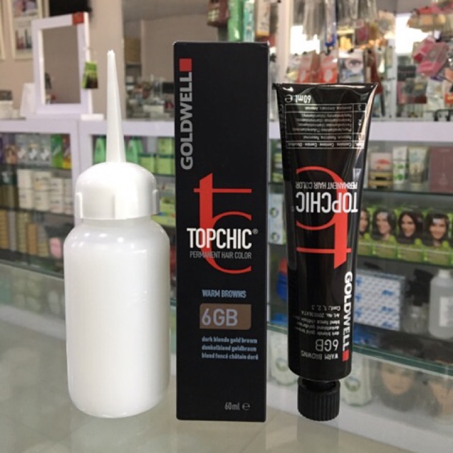 Goldwell Topchic Hair Color 60ml &amp; Oxydant 120ml Kode 6GB