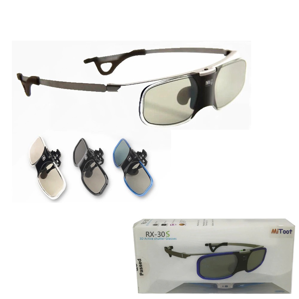 VR game MITOOT Active Shutter 3D DLP glasses metal legs for BenQ Z4/H1/G1/P1 LG,NUTS,Acer,Optoma
