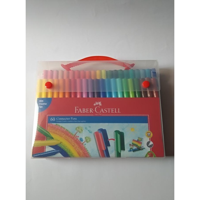 

(BISA COD) Spidol Faber Castell Connector Pens 60 warna KOMPLIT Kode 538