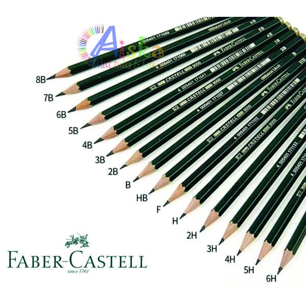

Pensil Sketsa Faber Castell - Perpcs (HB,2B,3B,4B,5B,6B,7B,8B, F, H,2H,4H,6H)