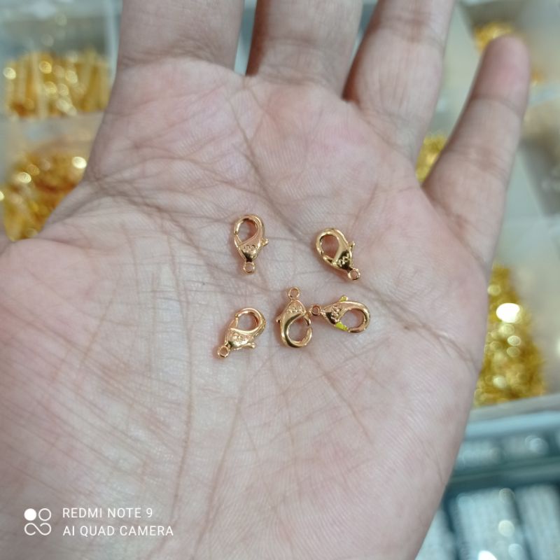10 pcs KOKOT KALUNG PANCING KUNING TITANIUM