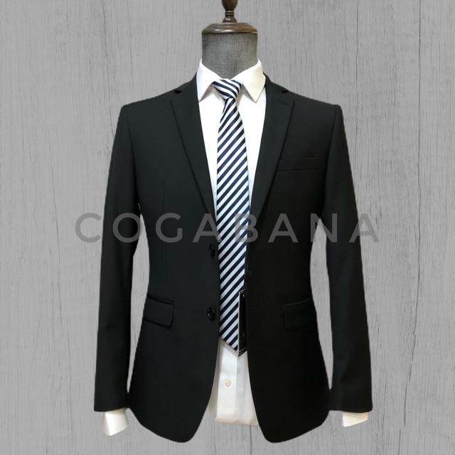 SLIM FIT FORMAL BLACK COGABANA JAS HITAM PRIA