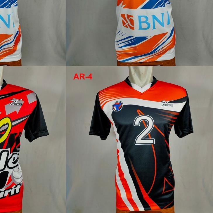 ✫ jersey proliga bni46 2022 kaos atasan bni voli jersey printing voly volley ♚