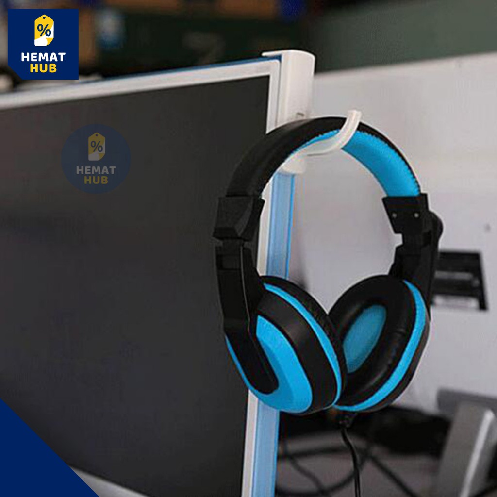 Headset Holder Gantungan Headphone PC Monitor Universal Stand Earphone Gaming Serbaguna HematHub