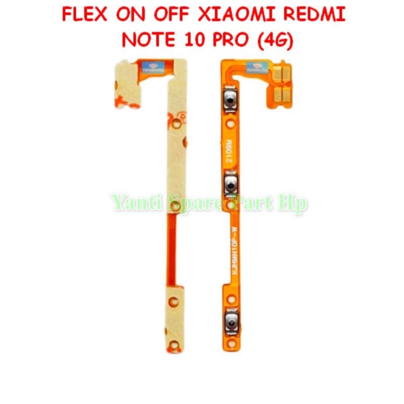 Flexible Flexibel Power On Off Volume Xiaomi Redmi Note 10 Pro