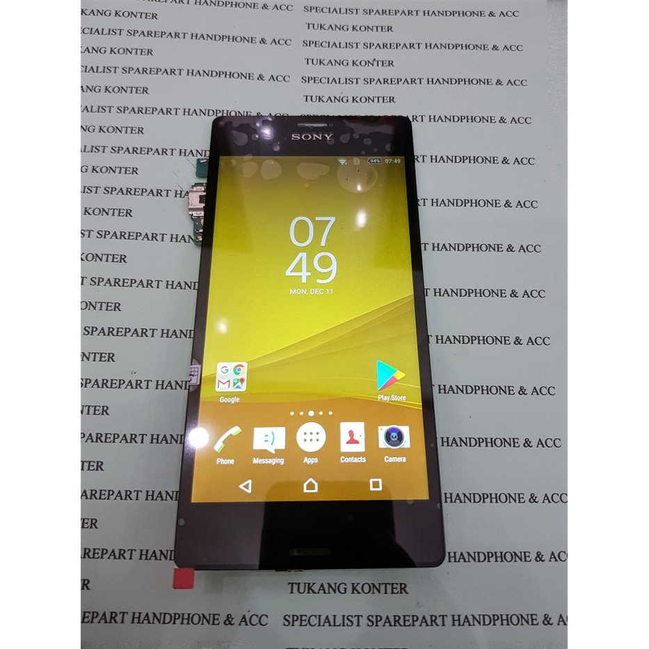 Terlaris LCD TOUCHSCREEN SONY Z3 BIG DOCOMO D6603 D6653 ORIGINAL TESTED - Hitam