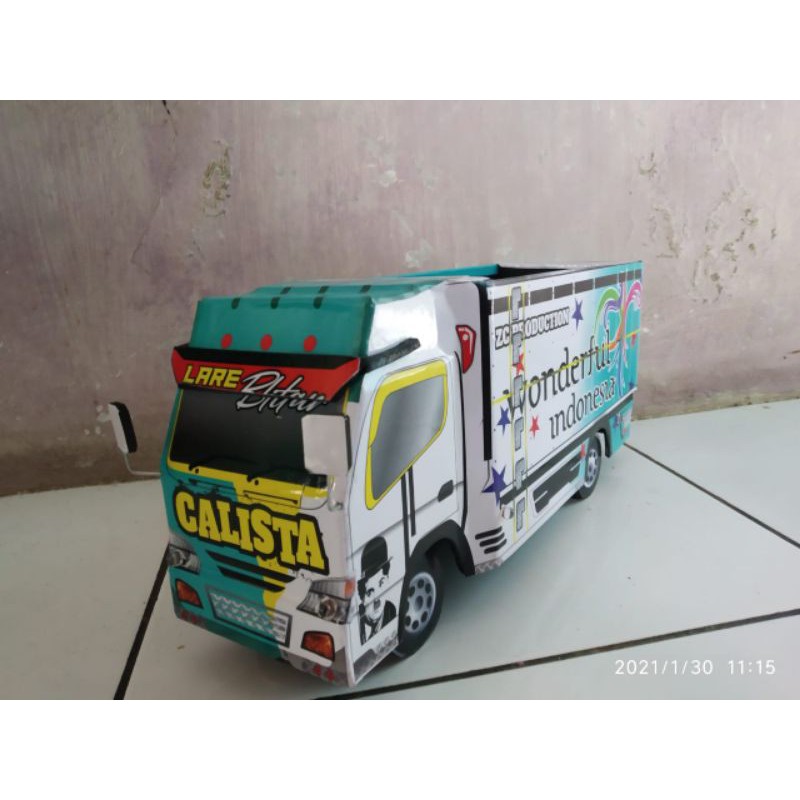Miniatur Truck Oleng Stiker Keren
