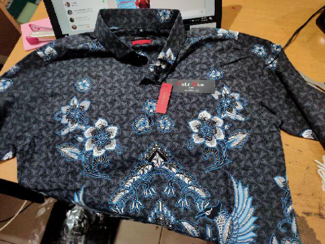 Kemeja Batik Pria Slim Fit Lengan Panjan Batik Pria Solo Original Colindion Cbl1094