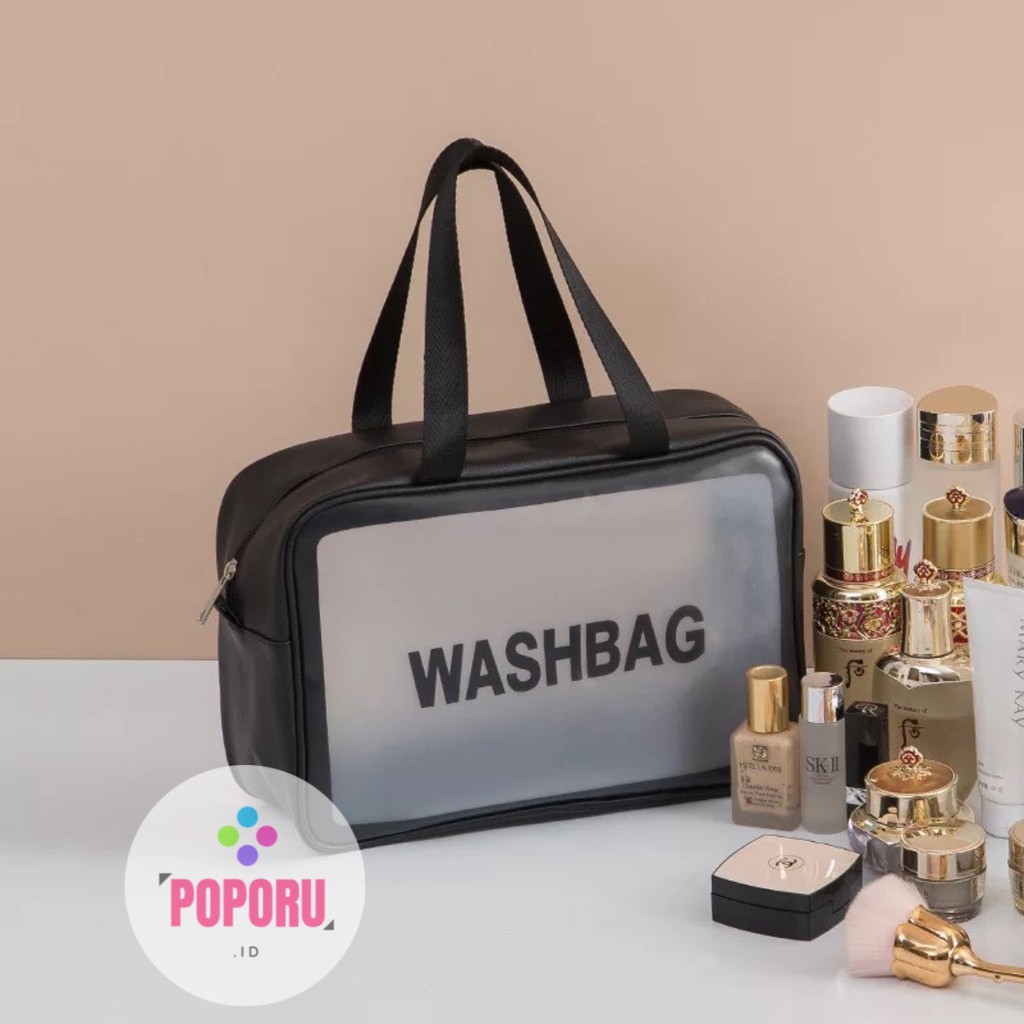 POPORU LARGE POUCH BAG - Tempat Alat Mandi Kosmetik - Pria Wanita Travel