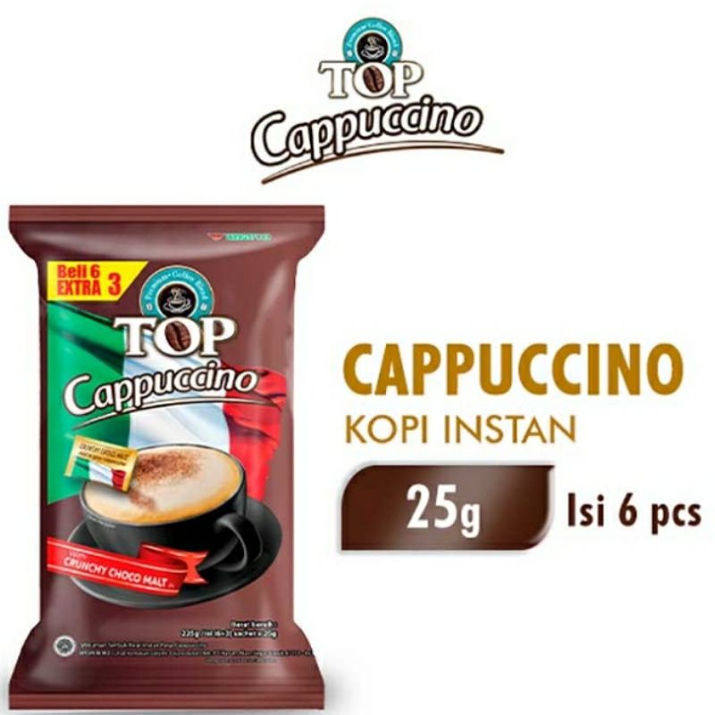 

Top kopi cappucino 6 + 3 × 25 g