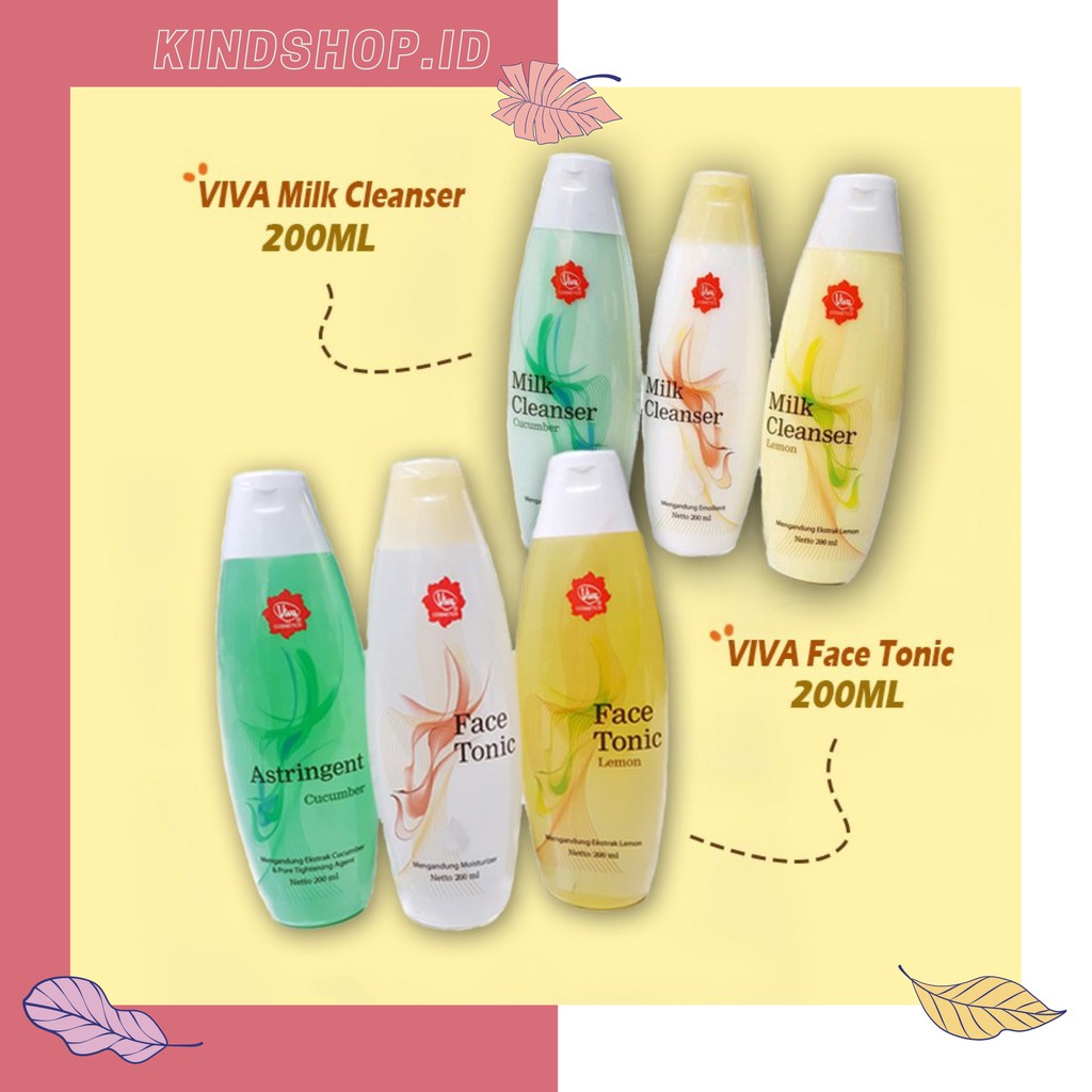 KINDSTORE❤ | 200ml VIVA MILK CLEANSER / FACE TONIC | PEMBERSIH MAKE UP | PEMBERSIH WAJAH