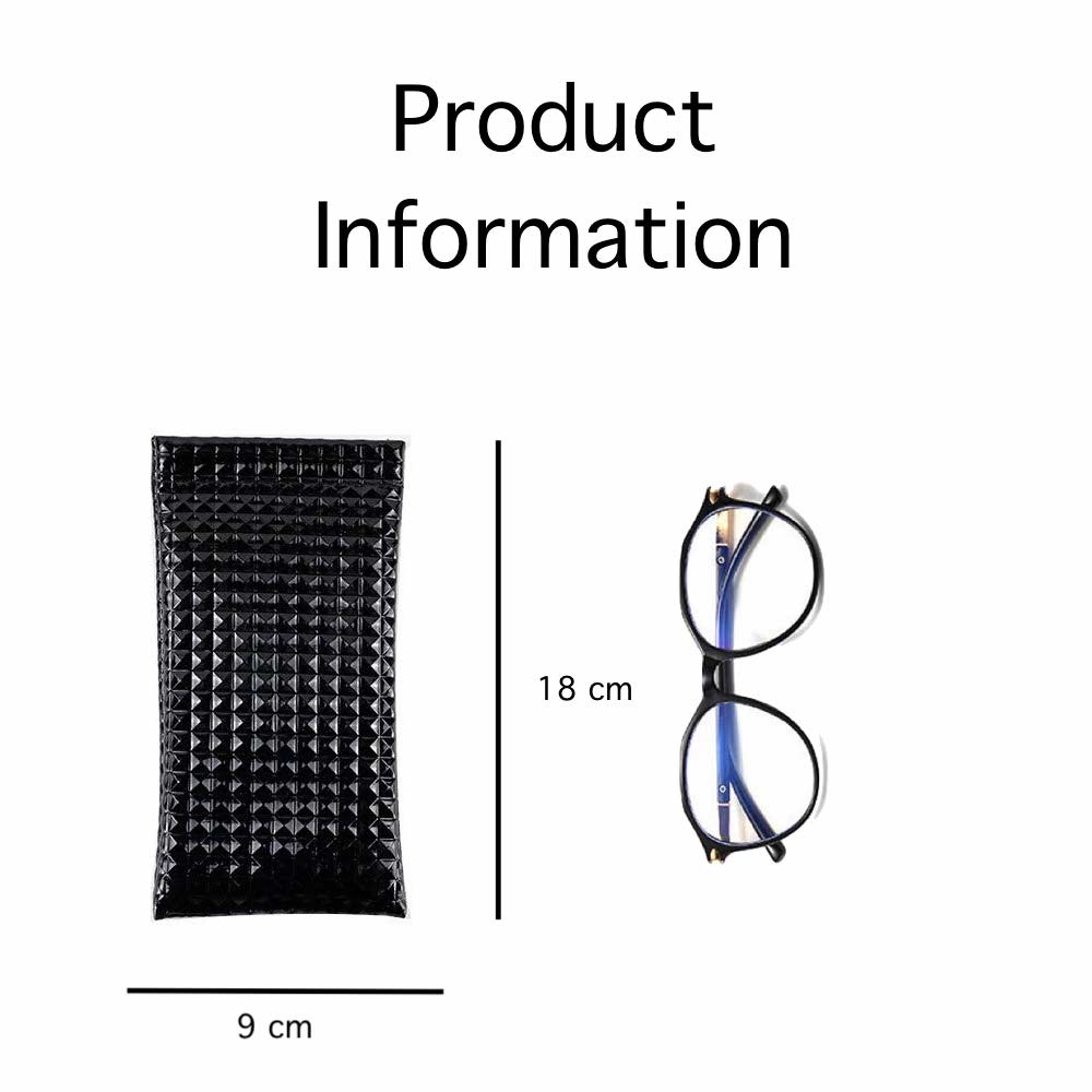 1 Pcs Pouch / Dompet Jewel [ Hitam ] Kacamata Motif Mote 18 x 9 cm - POUCH JEWEL