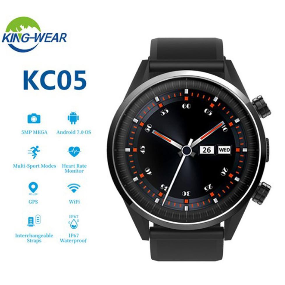 Kingwear Kc05 Smartwatch Android Gps Wifi 7.0 4G Lte 1Gb  16Gb Friska.Olshop2