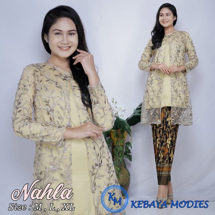 set kebaya tulle nahla ternew