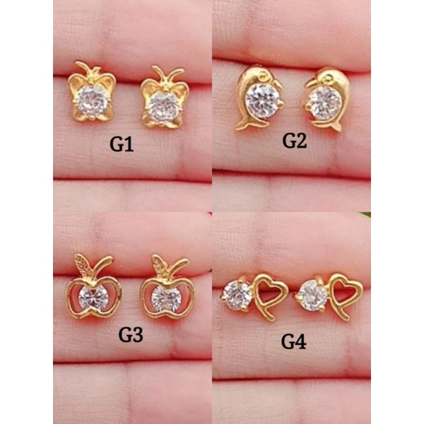 Anting permata lapis emas model tercantik dan termurah